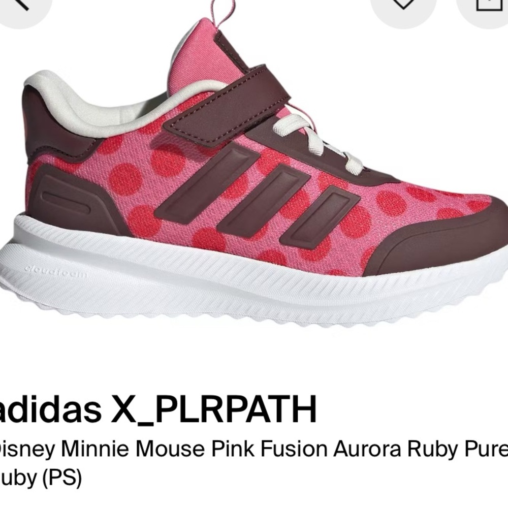 Adidas Kids Pink and Brown Sneakers